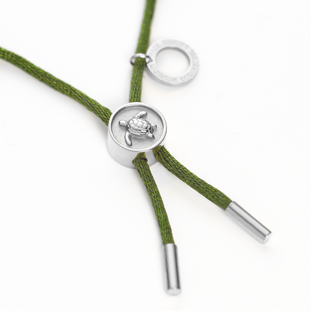paul-hewitt-turtle-anchor-chain-armband-silber-seaweed-dark-green-damen-textilar image 3