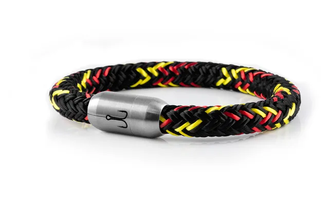 fischers-fritze-makrele-fan-edition-segeltau-armband-handgemacht-im-geschenkkart image 1