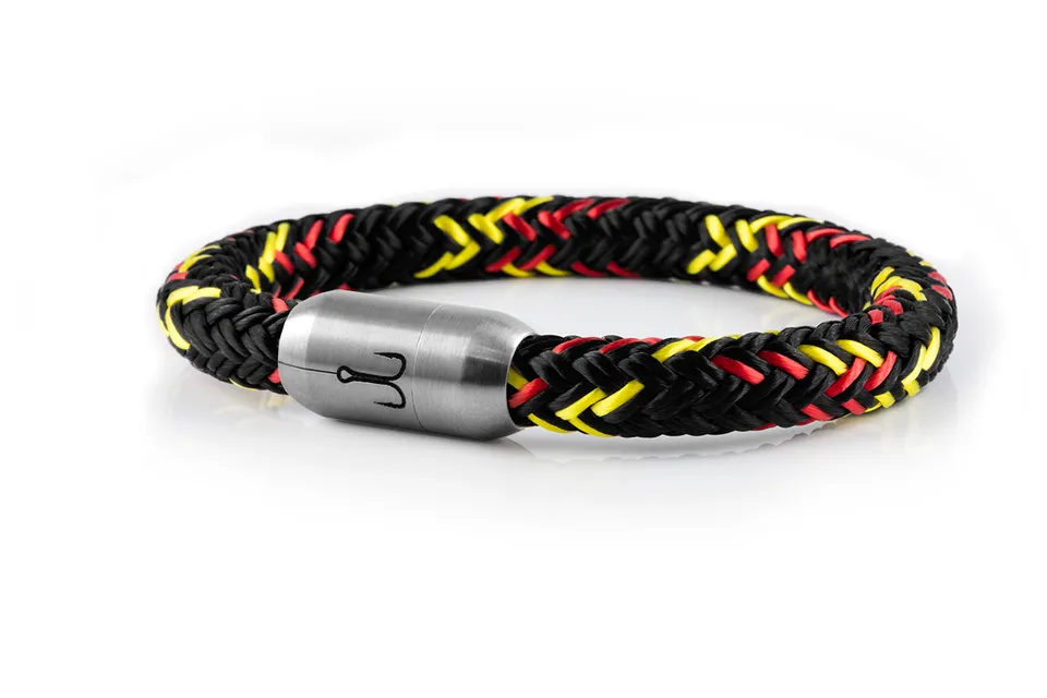fischers-fritze-makrele-fan-edition-segeltau-armband-handgemacht-im-geschenkkart image 1