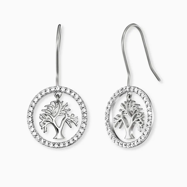 engelsrufer-ohrh-nger-925er-silber-lebensbaum-mit-zirkonia image 1