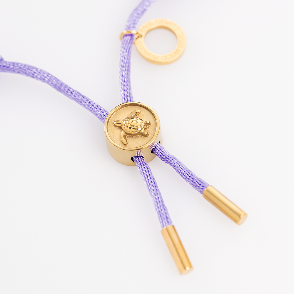 paul-hewitt-turtle-anchor-chain-armband-gold-lila-damen-verstellbar image 2