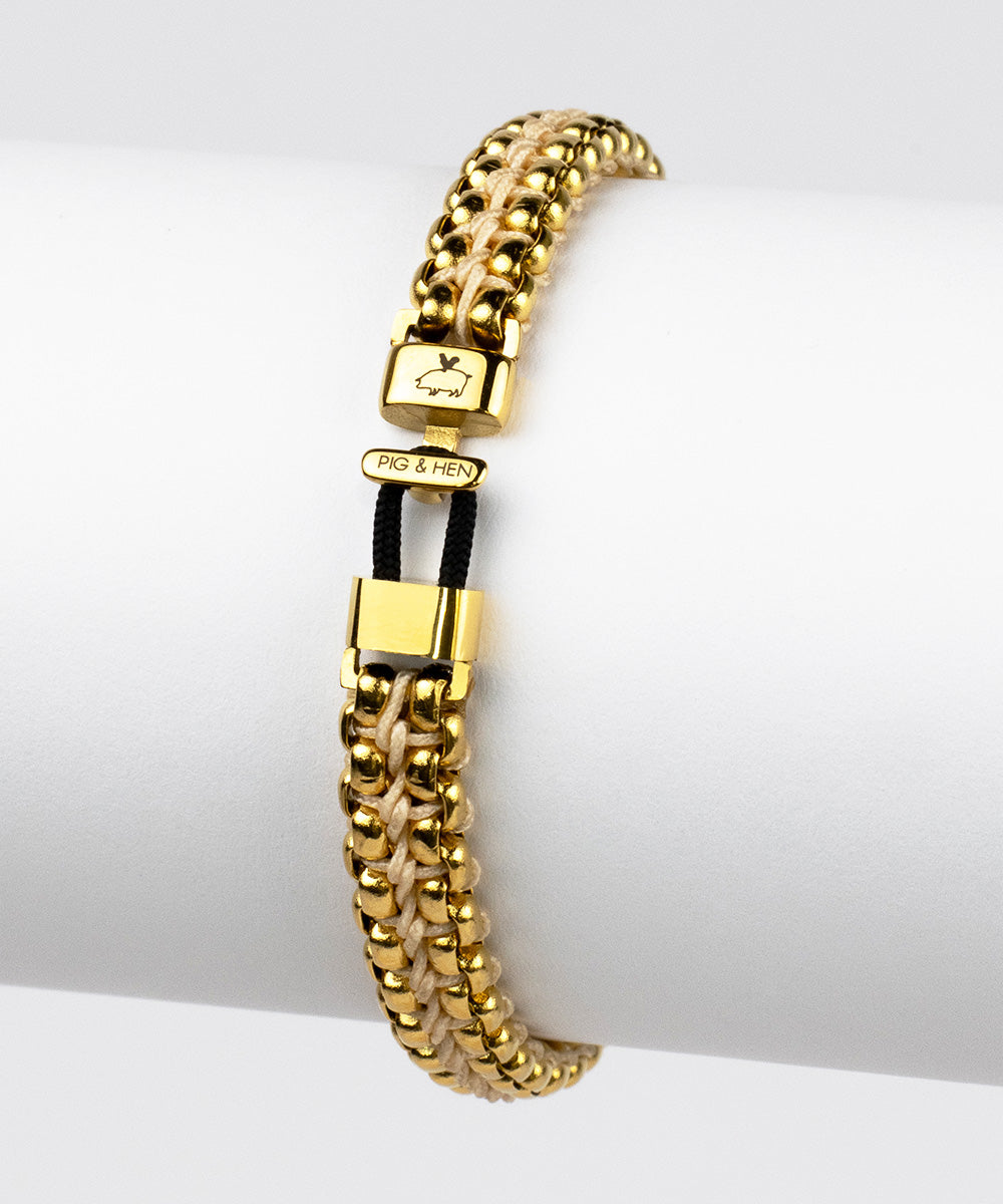 pig-hen-catena-venetian-7mm-armband-ivory-gold image 4
