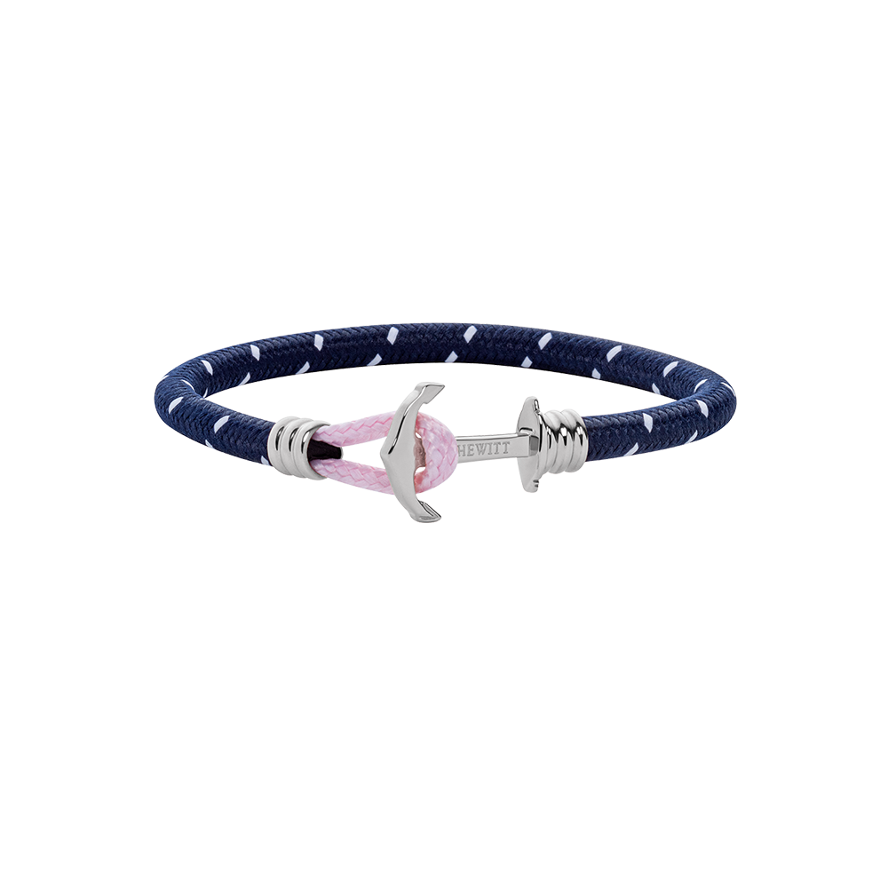 paul-hewitt-phrep-lite-ankerarmband-silber-nylon-marineblau-wei-rosa image 1
