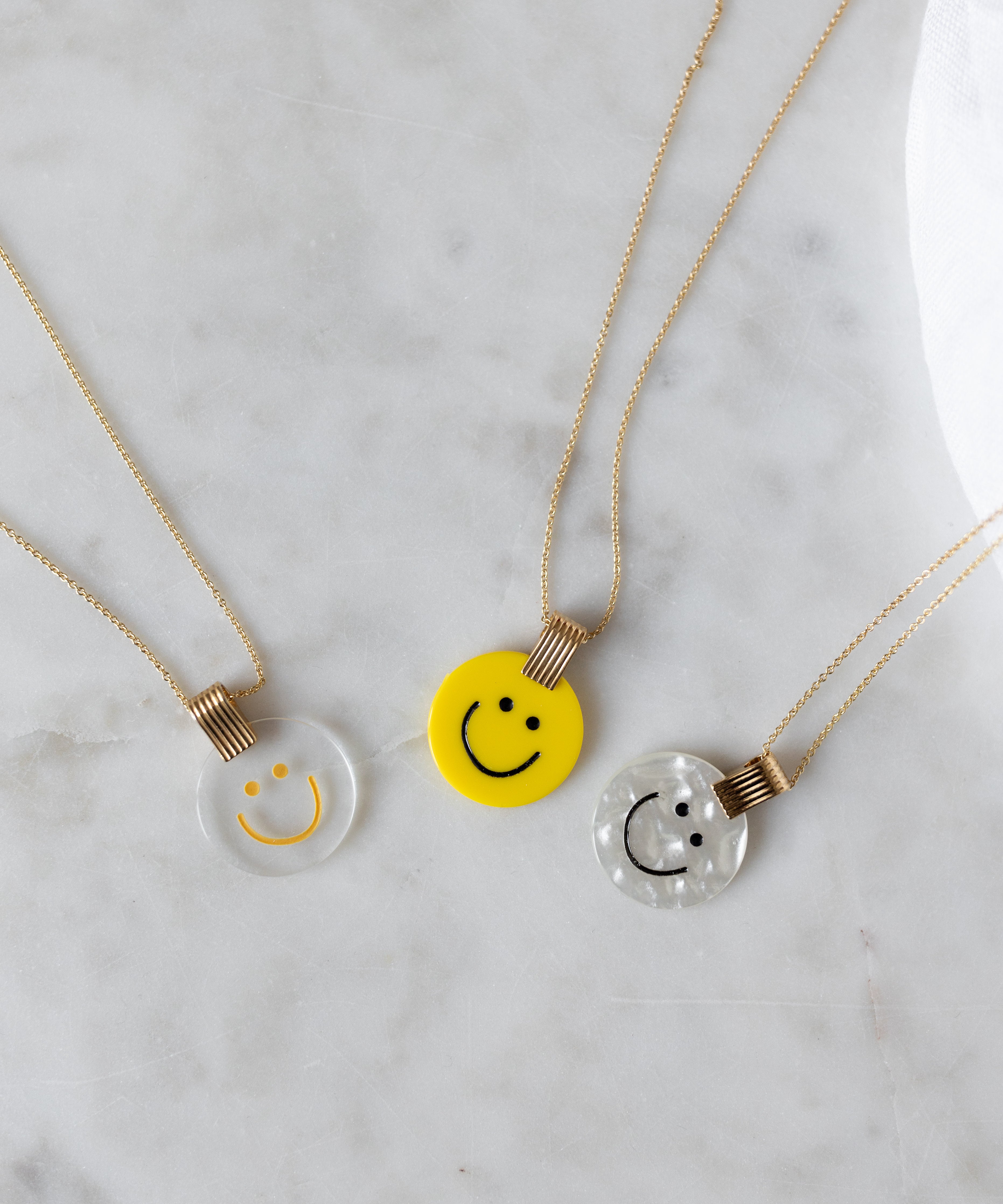 wald-berlin-smilie-dude-medaillon-halskette-yellow-43-cm image 1