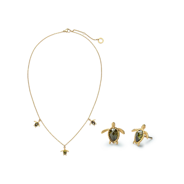paul-hewitt-set-turtle-gold-schmuck-set-halskette-ohrringe image 1