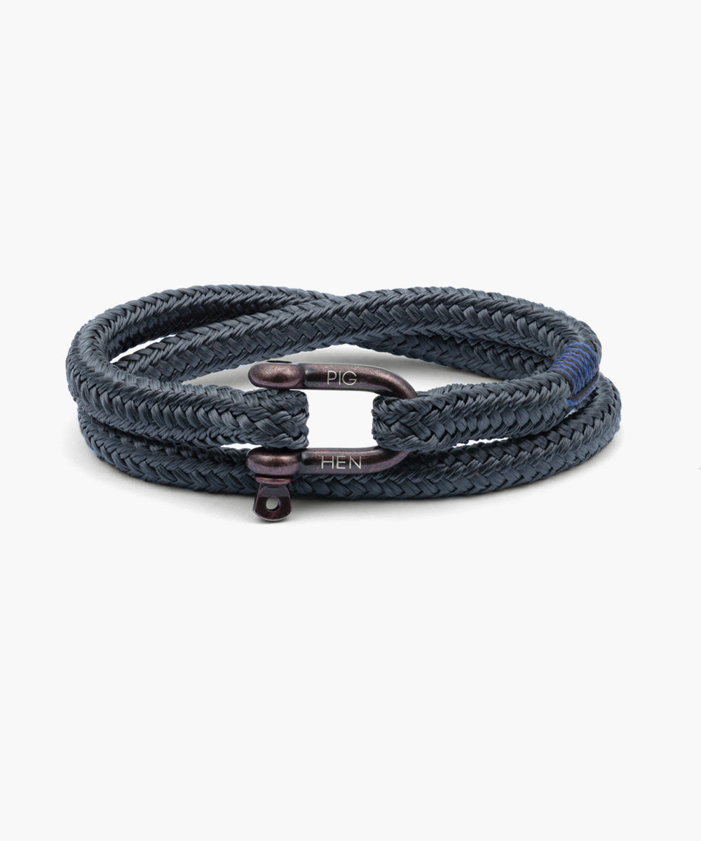 pig-hen-salty-steve-slate-gray-bronze-herren-seilarmband-grau image 1