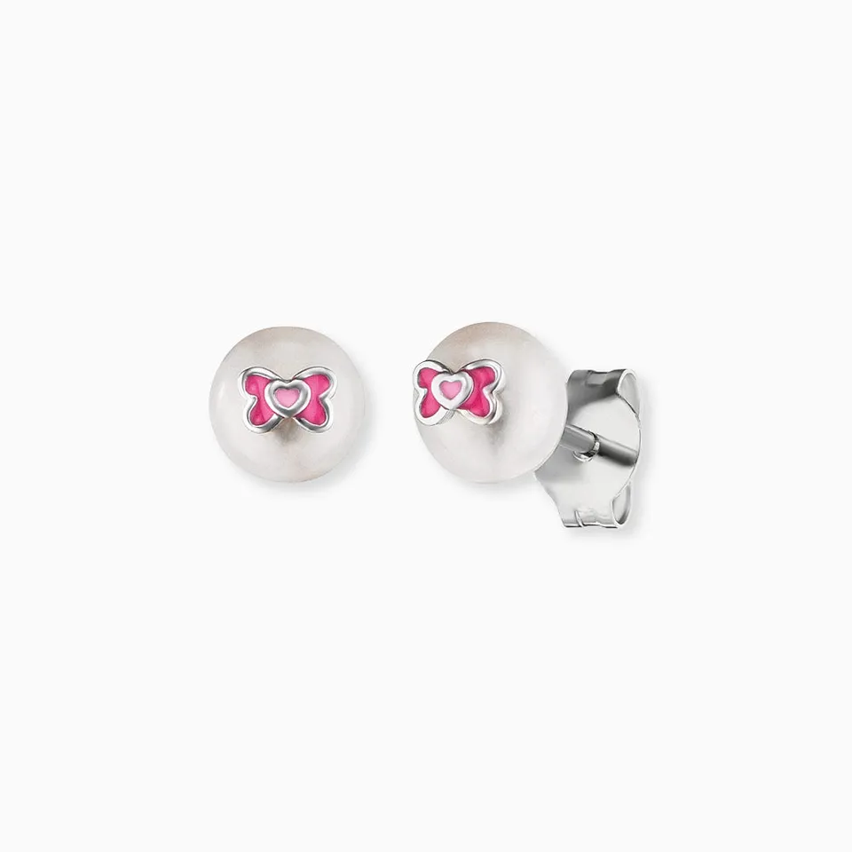 engelsrufer-herzengel-kinder-ohrringe-925er-silber-schleife-mit-emaille-rosa image 1