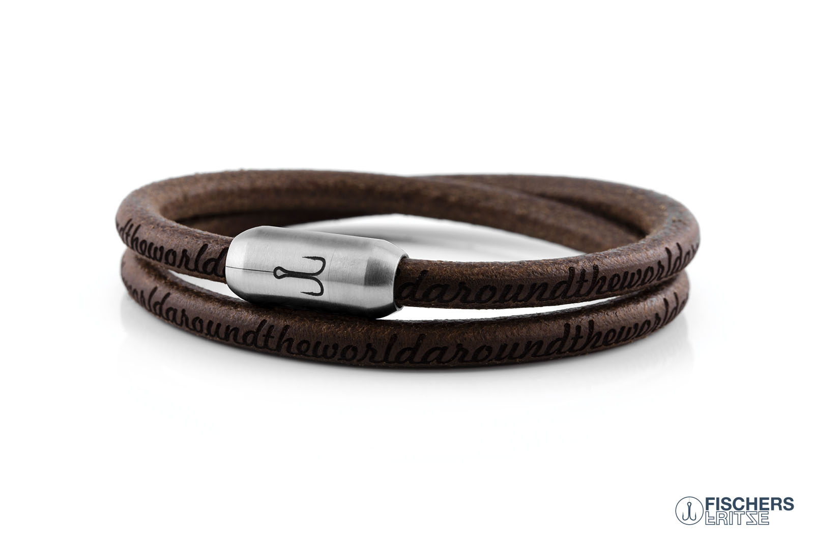 fischers-fritze-garnele-ole-adrian-set-natur-gedreht-leder-braun-6mm image 8