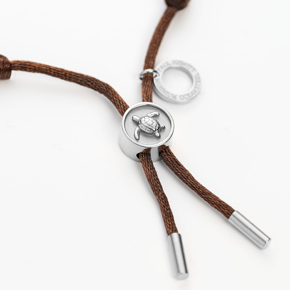 paul-hewitt-turtle-anchor-chain-armband-silber-driftwood-brown image 2