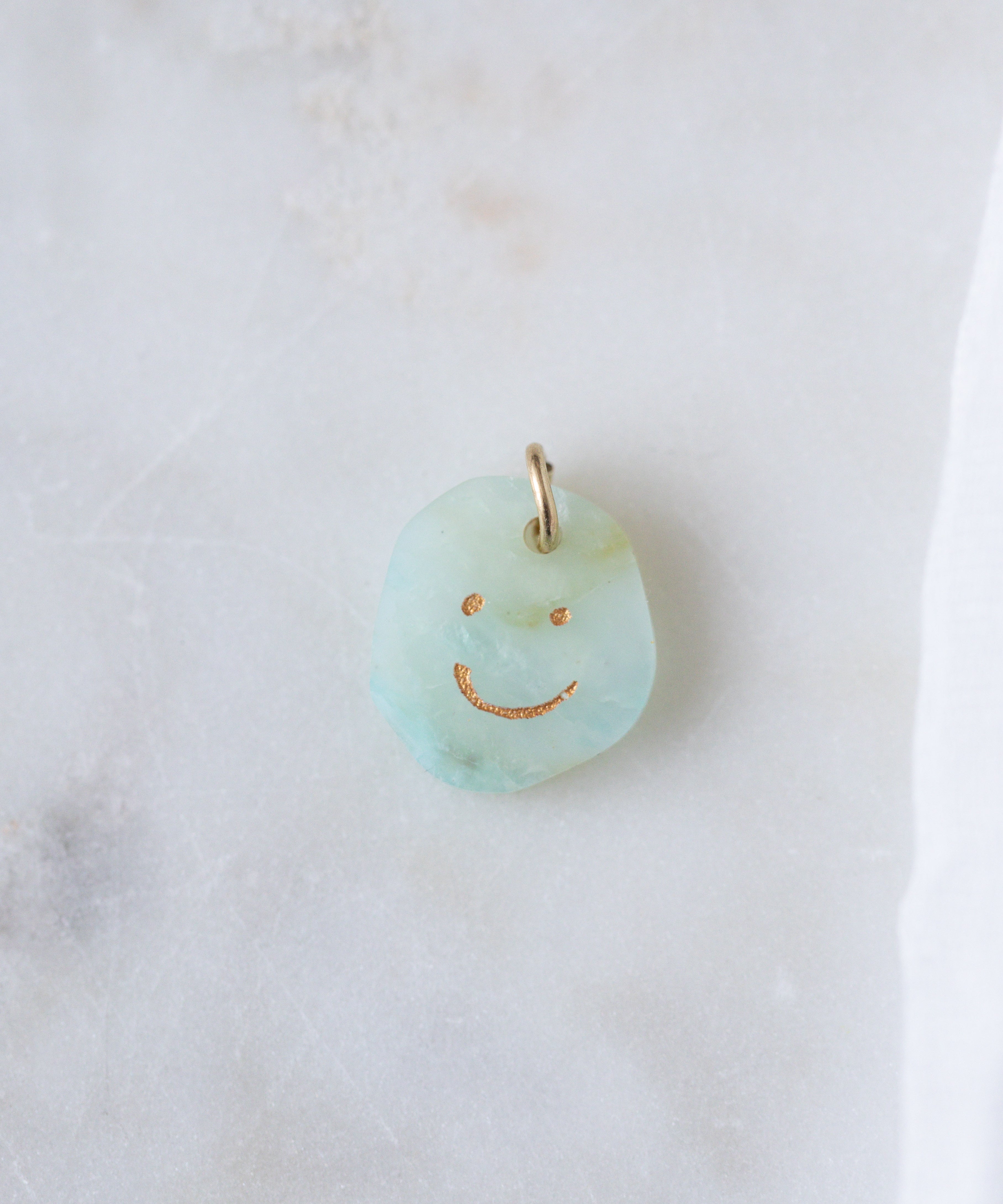 wald-berlin-smilie-dude-gemstone-pendant-18k-gold-necklace image 4