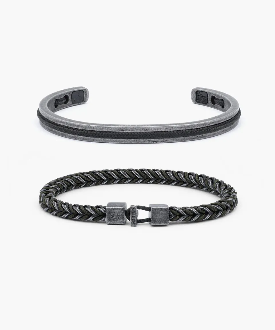 pig-hen-catena-foxtail-army-navarch-6mm-set-2er-armbandset-f-r-herren image 1