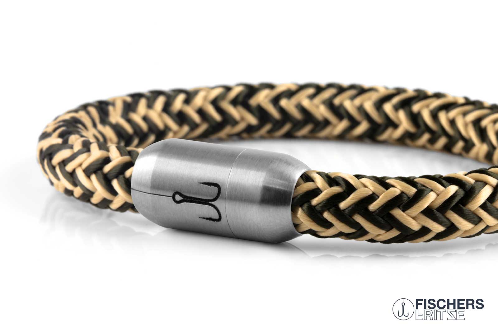 fischers-fritze-makrele-gerrit-segeltau-armband-olivgr-n-natur image 5
