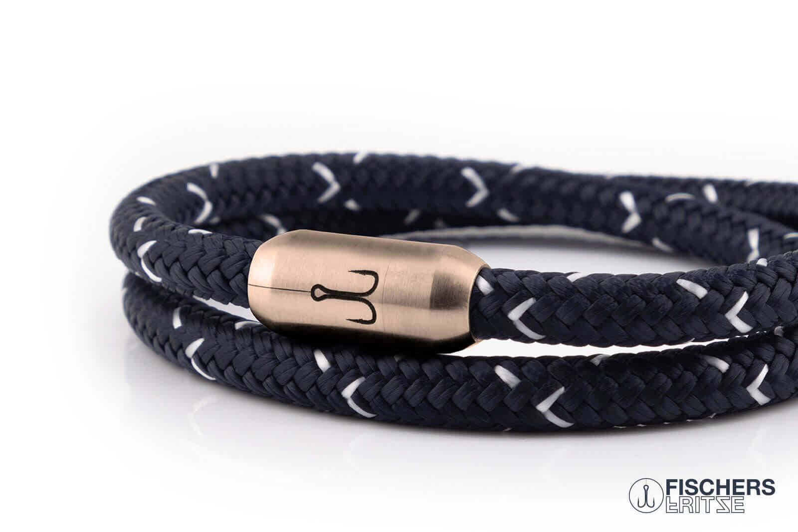 fischers-fritze-k-nigsgarnele-felix-armband-marineblau-weiss-6mm image 8