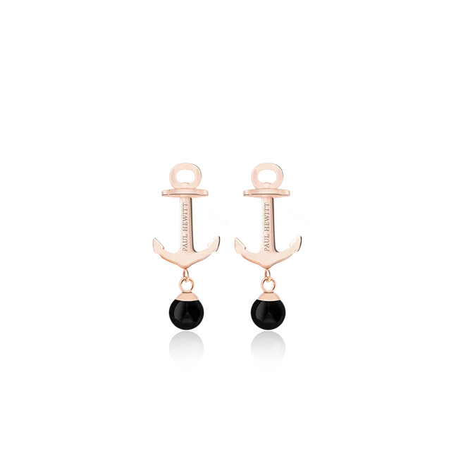 paul-hewitt-anchor-pearl-ohrstecker-ros-gold-onyx image 1