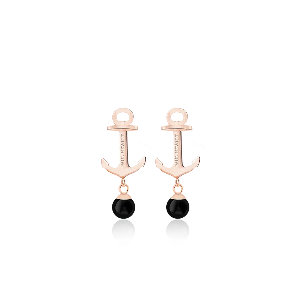 paul-hewitt-anchor-pearl-ohrstecker-ros-gold-onyx image 1