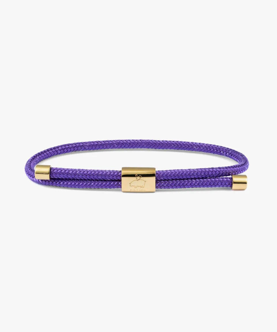 pig-hen-lewis-royal-purple-gold-damenarmband image 1